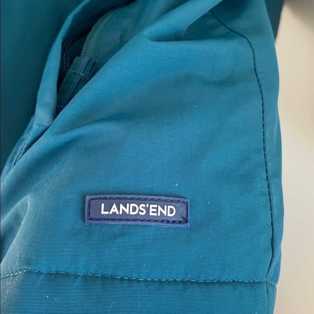 Lands’ End Women's Classic Squall Waterproof Insulated Parka Size XS Teal Winter - Picture 13 of 14